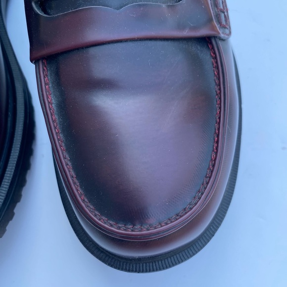 Electric karma penny lane Loafers red wine burgundy color, women’s size 6 - Picture 10 of 12